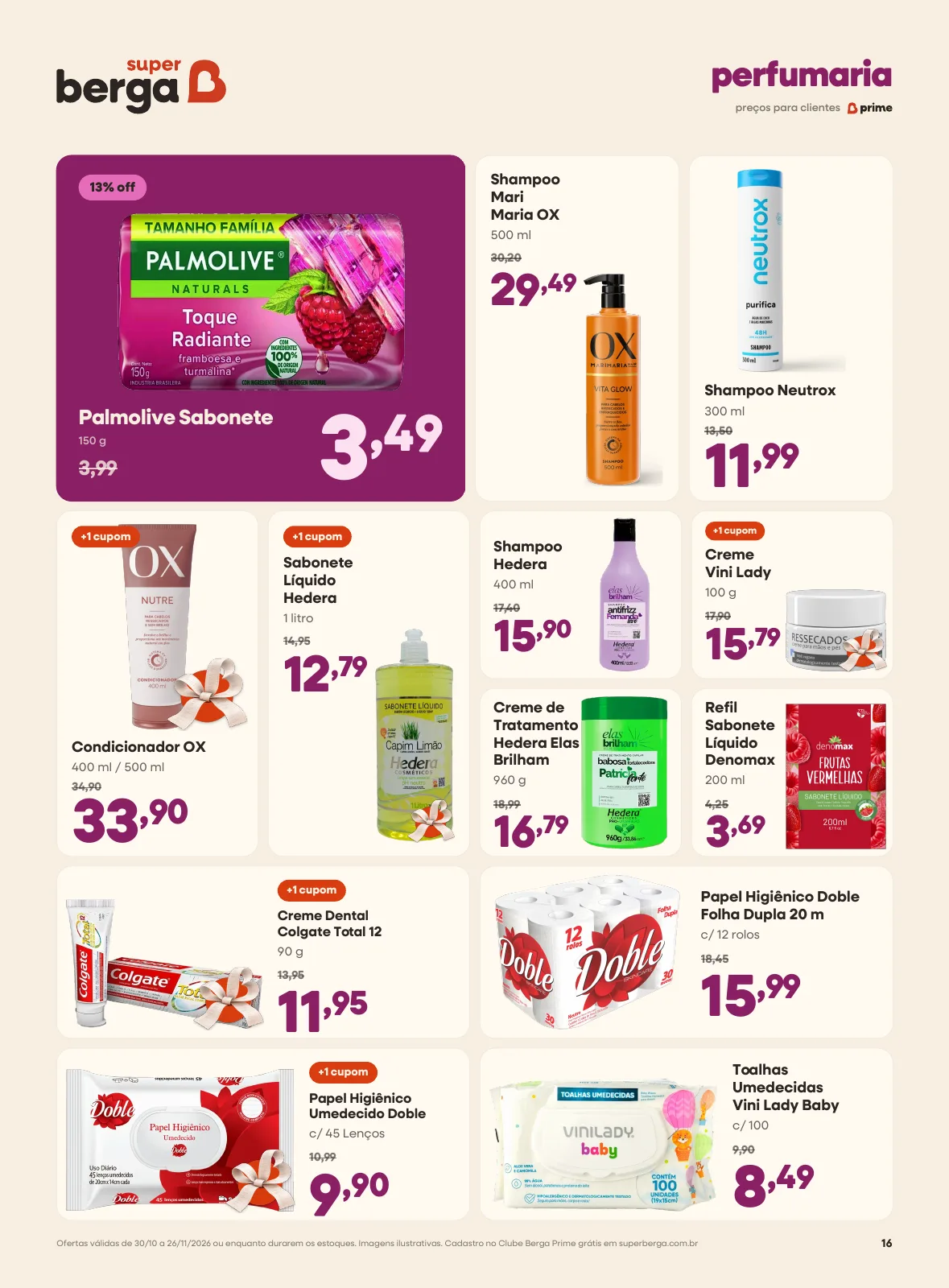 Encarte página 16, perfumaria